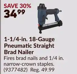 Princess Auto 1-1/4-in. 18-Gauge Pneumatic Straight Brad Nailer offer