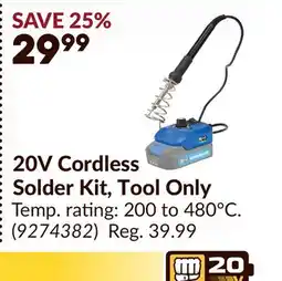 Princess Auto 20V Cordless Solder Kit, Tool Only offer