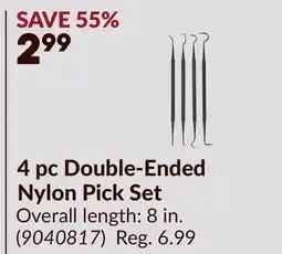 Princess Auto 4 pc Double-Ended Nylon Pick Set offer