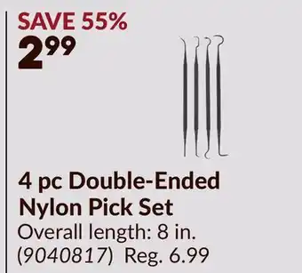 Princess Auto 4 pc Double-Ended Nylon Pick Set offer