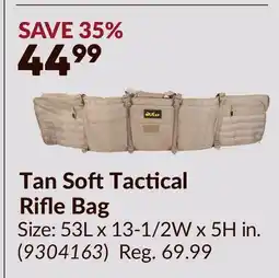 Princess Auto Tan SoftTactical Rifle Bag offer