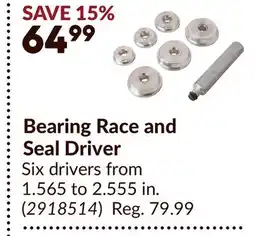 Princess Auto LISLE Bearing Race and Seal Driver offer