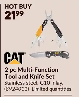 Princess Auto CAT 2 pc Multi-Function Tool and Knife Set offer