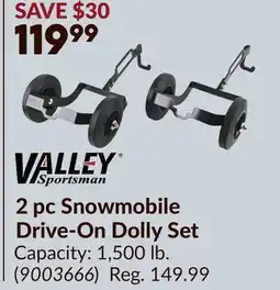 Princess Auto 2 pc Snowmobile Drive-On Dolly Set offer