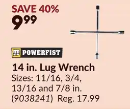 Princess Auto POWERFIST 14 in. Lug Wrench offer