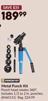 Princess Auto Metal Punch Kit offer