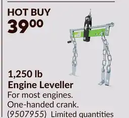 Princess Auto 1,250 lb Engine Leveller offer