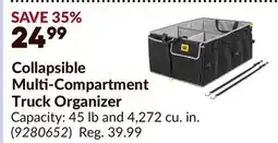 Princess Auto Collapsible Multi-Compartment Truck Organizer offer