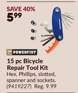 Princess Auto 15 pc Bicycle Repair Tool Kit offer