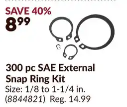 Princess Auto 300 pc SAE External Snap Ring Kit offer
