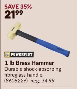 Princess Auto 1 lb Brass Hammer offer