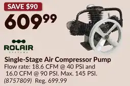 Princess Auto Single-Stage Air Compressor Pump offer