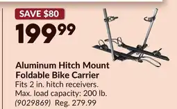 Princess Auto Aluminum Hitch Mount Foldable Bike Carrier offer