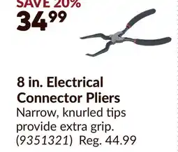 Princess Auto 8 in. Electrical Connector Pliers offer