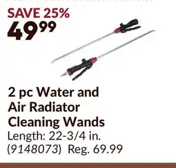 Princess Auto 2 pc Water and Air Radiator Cleaning Wands offer