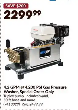 Princess Auto 4.2 GPM @ 4,200 PSI Gas Pressure Washer, Special Order Only offer