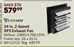 Princess Auto 24 in. 2-Speed XFS Exhaust Fan offer