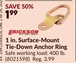 Princess Auto 1 in. Surface-Mount Tie-Down Anchor Ring offer