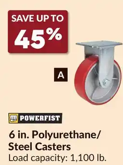 Princess Auto 6 in. Polyurethane/ Steel Casters Rigid offer