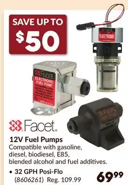 Princess Auto 12V Fuel Pumps 32 GPH Posi-Flo offer
