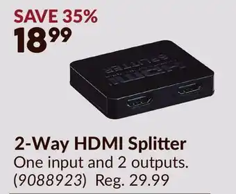 Princess Auto 2-Way HDMI Splitter offer