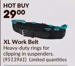Princess Auto XL Work Belt offer