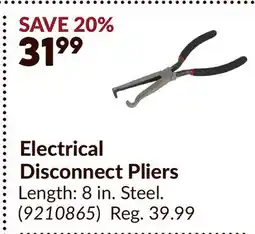 Princess Auto Electrical Disconnect Pliers offer