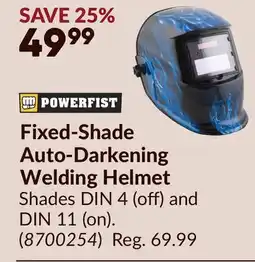Princess Auto Fixed-Shade Auto-Darkening Welding Helmet offer