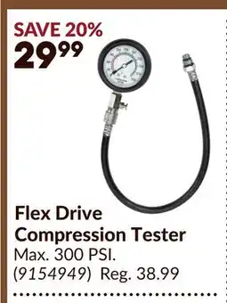 Princess Auto PERFORMANCE TOOL Flex Drive Compression Tester offer