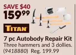 Princess Auto 7 pc Autobody Repair Kit offer