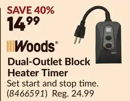 Princess Auto Dual-Outlet Block Heater Timer offer