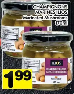 Supermarché PA CHAMPIGNONS MARINÉS ILIOS | Marinated Mushrooms offer