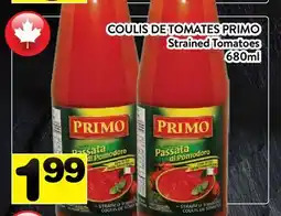 Supermarché PA COULIS DE TOMATES PRIMO | Strained Tomatoes offer