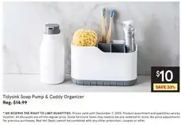 Kitchen Stuff Plus Tidysink Soap Pump & Caddy Organizer offer