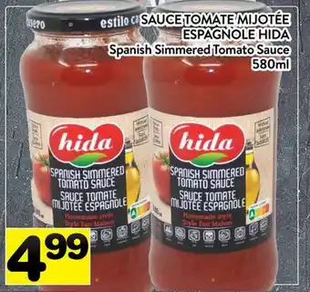 Supermarché PA SAUCE TOMATE MIJOTÉE ESPAGNOLE HIDA | Spanish Simmered Tomato Sauce offer