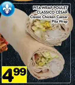 Supermarché PA PITA WRAP POULET CLASSICO CÉSAR | Classic Chicken Caesar Pita Wrap offer