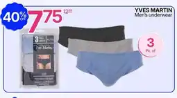 Rossy YVES MARTIN Men's underwear offer