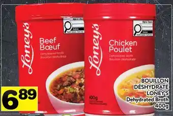Supermarché PA BOUILLON DÉSHYDRATÉ LONEY'S | Dehydrated Broth offer