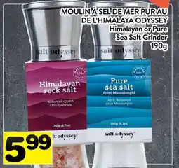 Supermarché PA MOULIN À SEL DE MER PUR AU DE L'HIMALAYA ODYSSEY | Himalayan or Pure Sea Salt Grinder offer