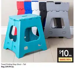 Kitchen Stuff Plus Tread Folding Step Stool - Tall offer