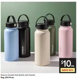 Kitchen Stuff Plus Quench Double Wall Bottle with Handle offer