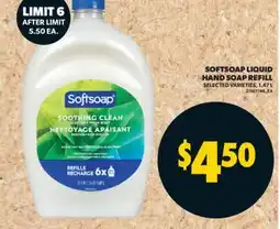 Real Canadian Superstore SOFTSOAP LIQUID HAND SOAP REFILL, 1.47 L offer