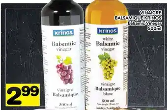 Supermarché PA VINAIGRE BALSAMIQUE KRINOS | Balsamic Vinegar offer