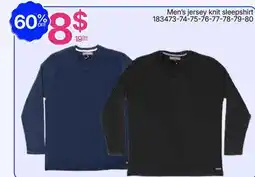 Rossy Men's jersey knit sleepshirt offer