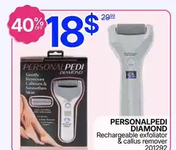 Rossy PERSONALPEDI DIAMOND Rechargeable exfoliator & callus remover offer