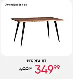Meubles RD Perreault - Rectangular Solid Wood Dining Table 58 offer