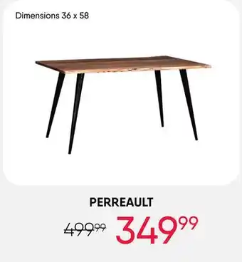 Meubles RD Perreault - Rectangular Solid Wood Dining Table 58 offer