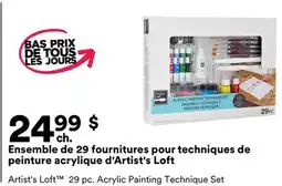 Michaels Ensemble de 29 fournitures pour techniques de peinture acrylique d'Artist's Loft offer