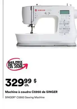 Michaels Machine à coudre C5950 de SINGER offer
