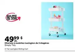 Michaels Chariots à roulettes Lexington de 3 étagères Simply Tidy offer